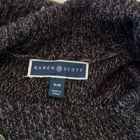 KAREN SCOTT poncho sweater - Picture 6 of 7